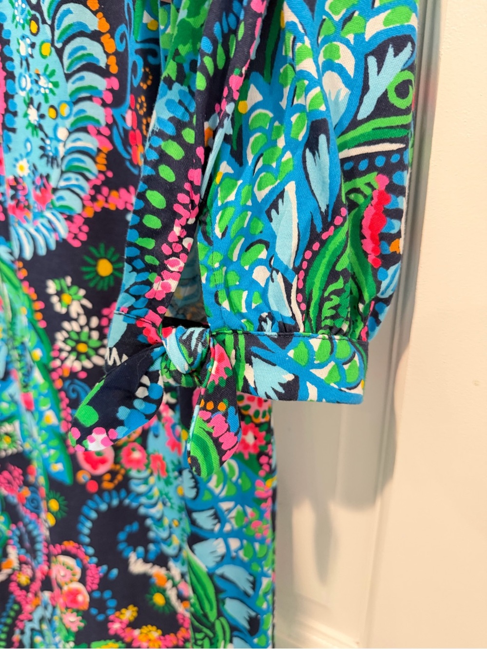 Lilly Pulitzer Cath Take Me to the Sea Print Cotton Shift Dress Large - Picture 5 of 9